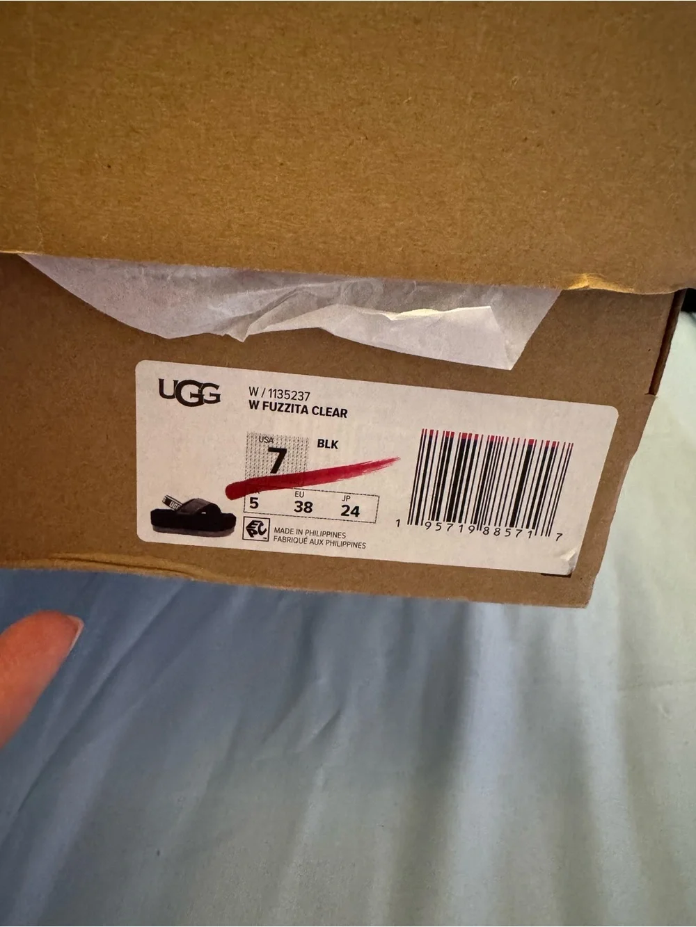 UGG woman’s Black Fuzz Platform Slide